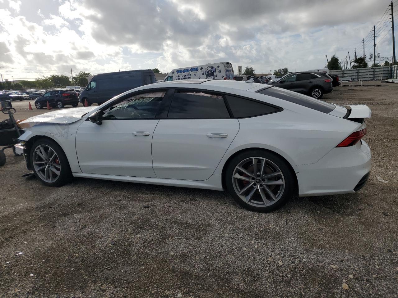 2022 Audi A7 VIN WAUV2BF29NN050438 Copart auction photo, front end damage thumbnail 2