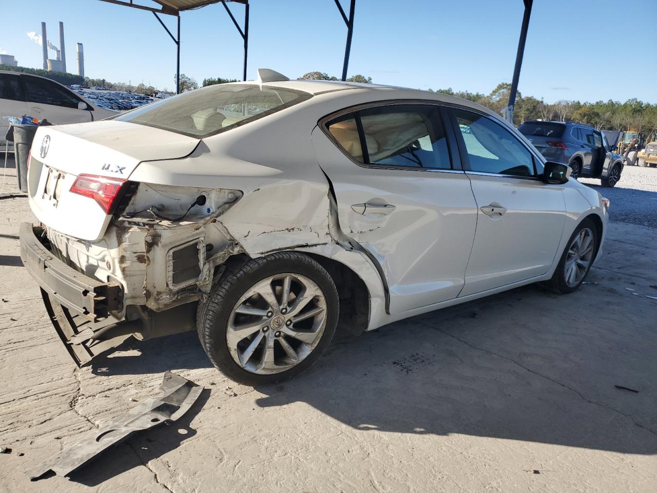 2016 Acura ILX VIN 19UDE2F34GA020466 Copart auction photo, rear end / side damage thumbnail 3