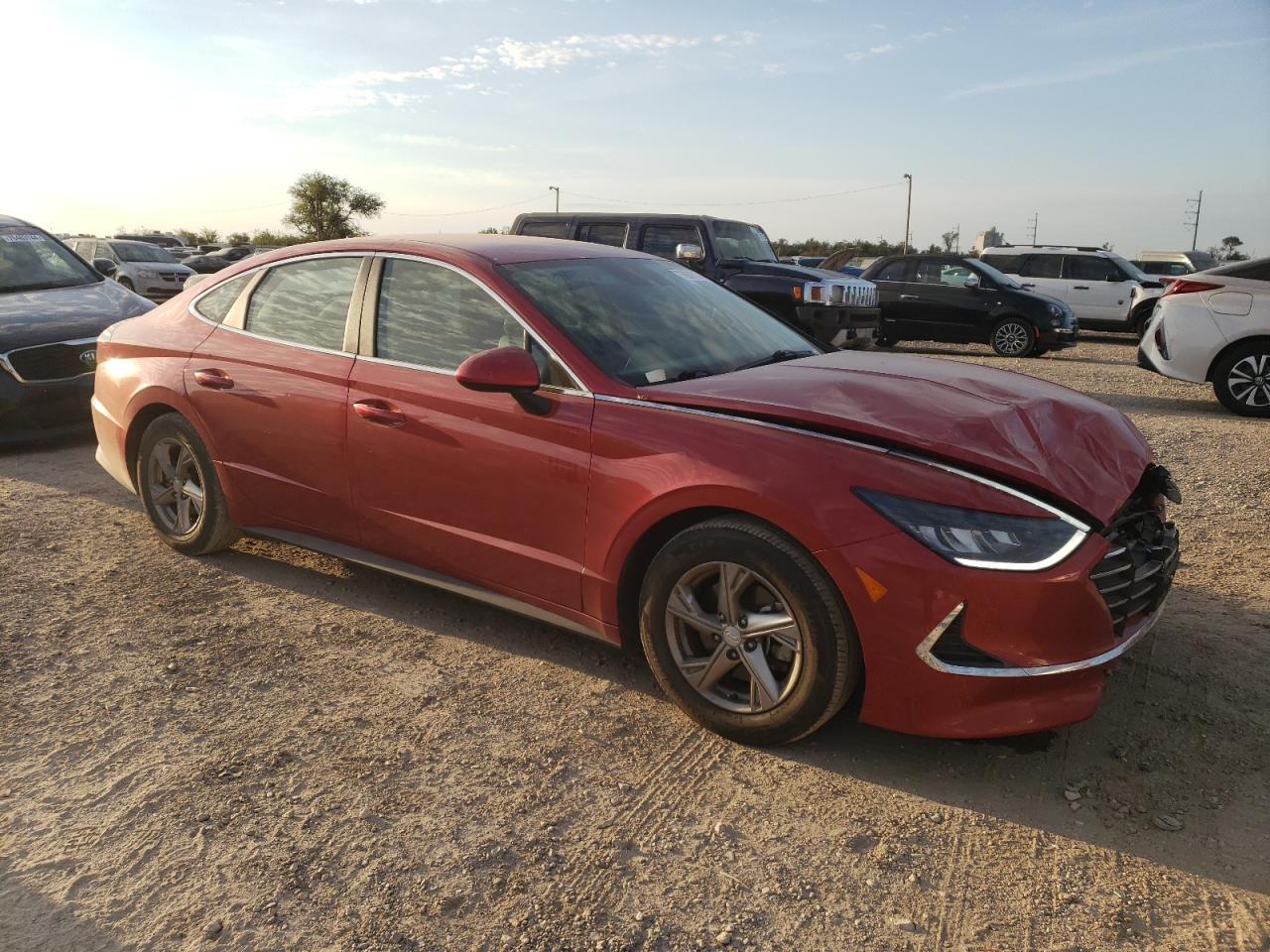 2021 Hyundai Sonata VIN 5NPEG4JAXMH105296 Copart auction photo, side damage thumbnail 4