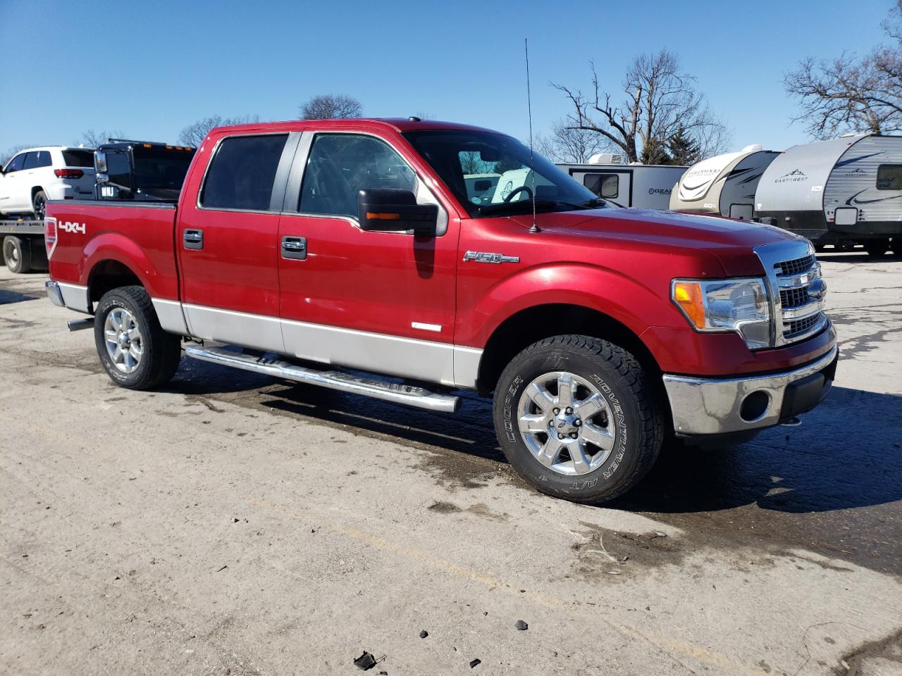 2013 Ford F-150 VIN 1FTFW1ET2DKE61163 Copart auction photo, side / hail damage thumbnail 4