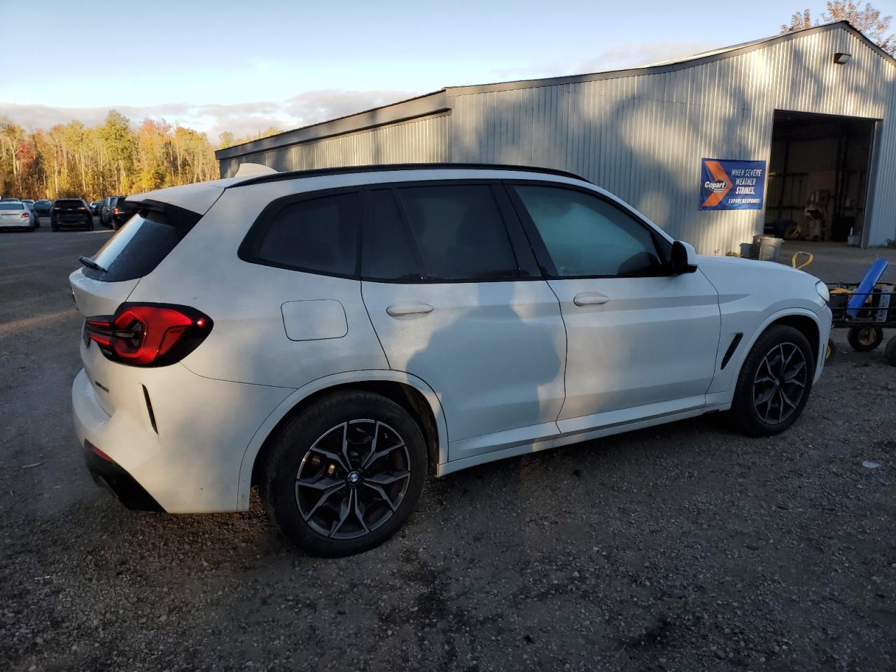 2023 BMW X3 VIN 5UX53DP08P9R19257 Copart auction photo, front end damage thumbnail 3