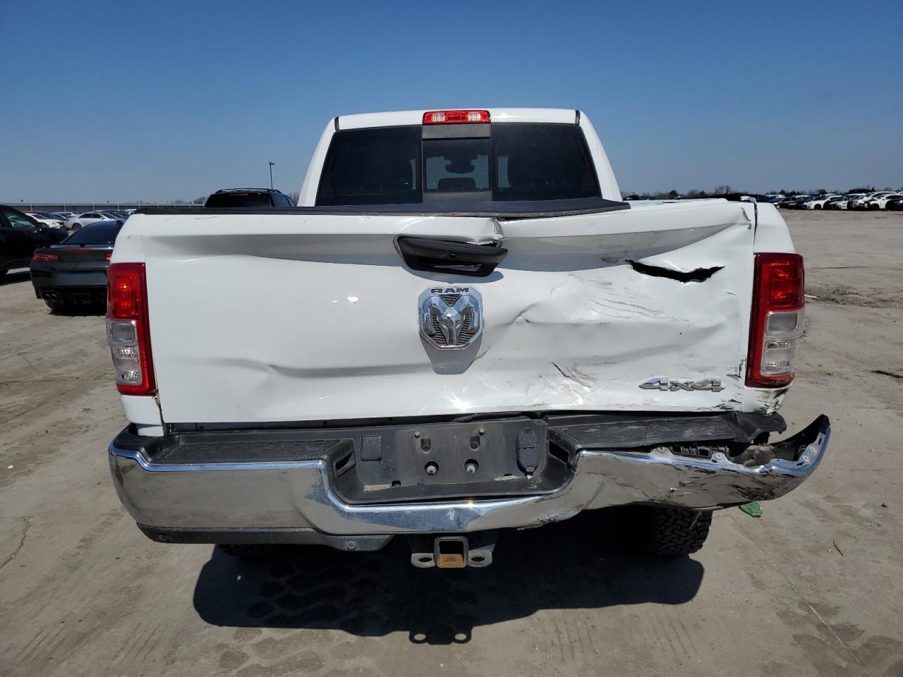 2021 RAM 2500 VIN 3C6UR5CJ4MG698520 Copart auction photo, rear end / hail damage thumbnail 6