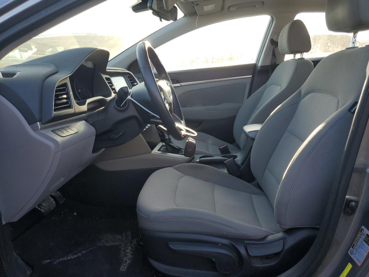 2020 Hyundai Elantra VIN 5NPD84LFXLH495610 Copart auction photo, front end / side damage thumbnail 7