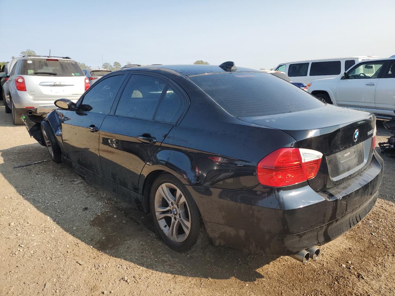 2008 BMW 3er VIN WBAVA37538NL19829 Copart auction photo, front end damage thumbnail 2