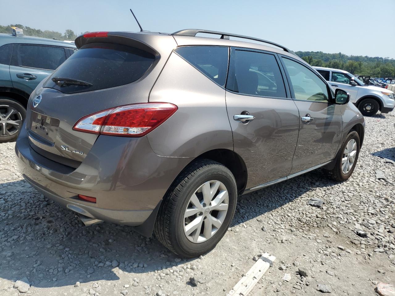 2012 Nissan Murano VIN JN8AZ1MW8CW239445 Copart auction photo, side damage thumbnail 3