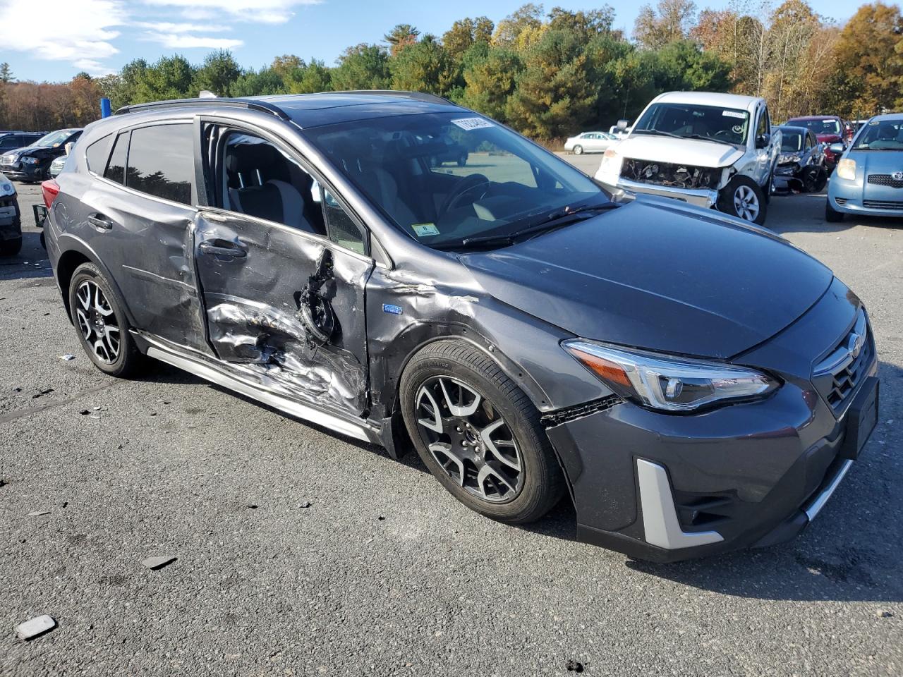 2021 Subaru XV VIN JF2GTDNC5MH667770 Copart auction photo, side / front end damage thumbnail 4