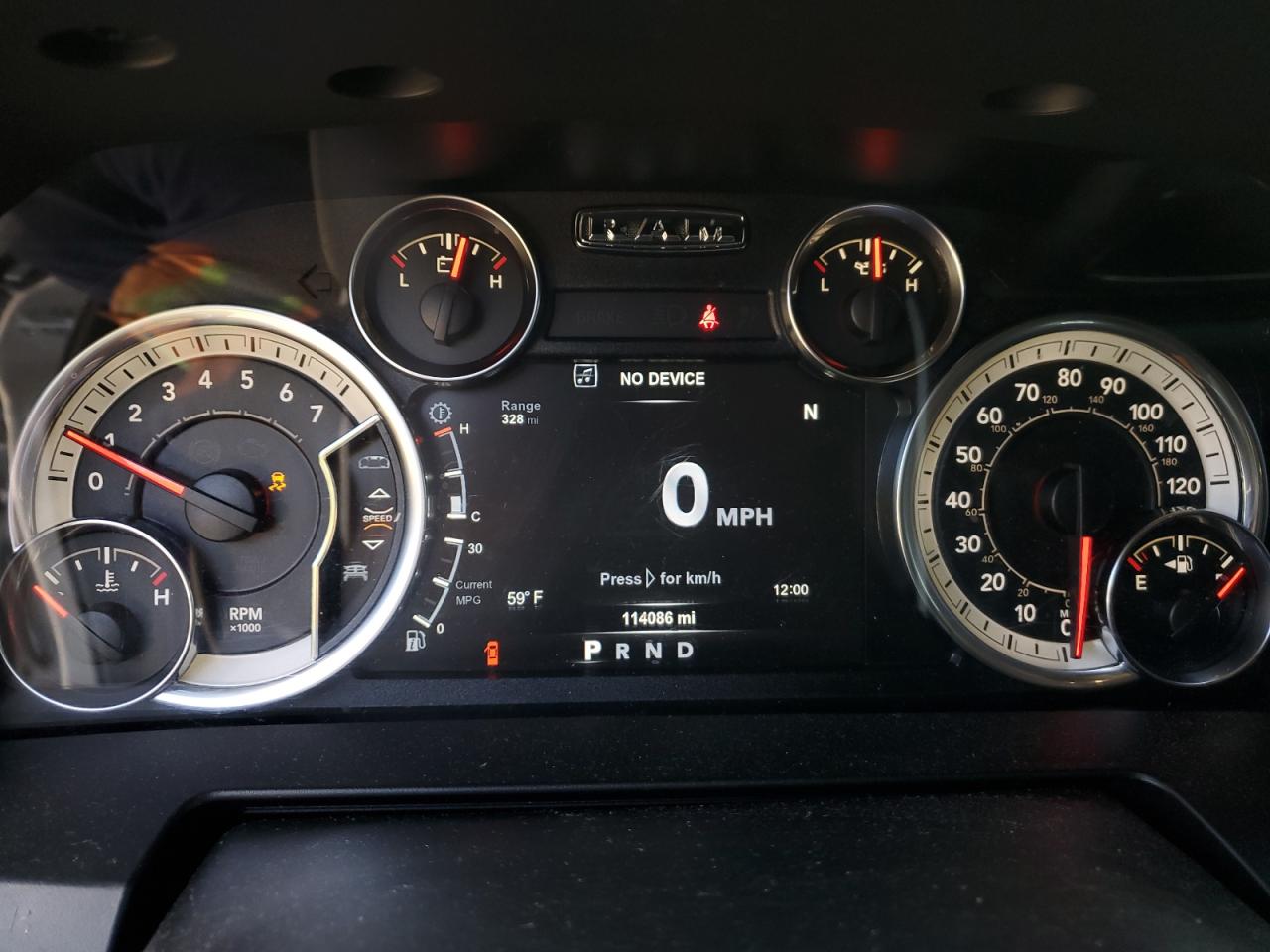 2017 RAM 1500 VIN 1C6RR7MT1HS838927 Copart auction photo, front end damage thumbnail 9