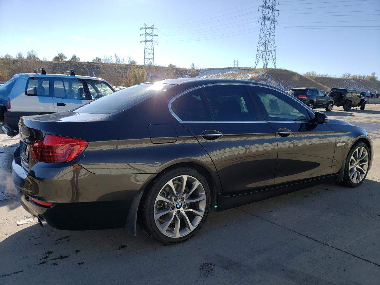2016 BMW 5er VIN WBA5B3C52GG261086 Copart auction photo, hail / minor dent/scratches damage thumbnail 3