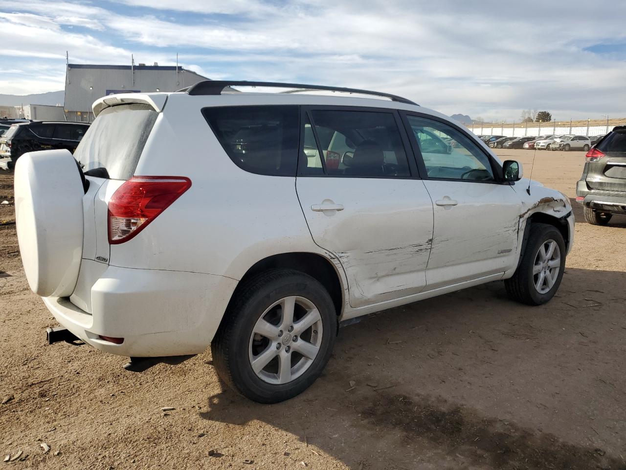 2007 Toyota RAV 4 VIN JTMBK31V375037698 Copart auction photo, side / front end damage thumbnail 3