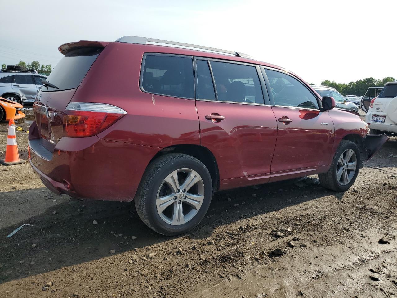 2009 Toyota Highlander VIN JTEES43A692116764 Copart auction photo, front end damage thumbnail 3