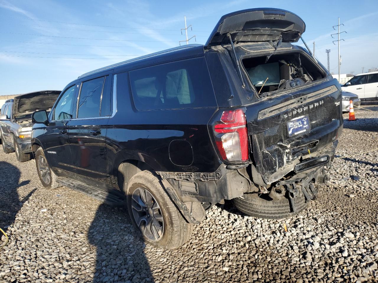 2023 Chevrolet Suburban VIN 1GNSKCKDXPR113715 Copart auction photo, rear end damage thumbnail 2