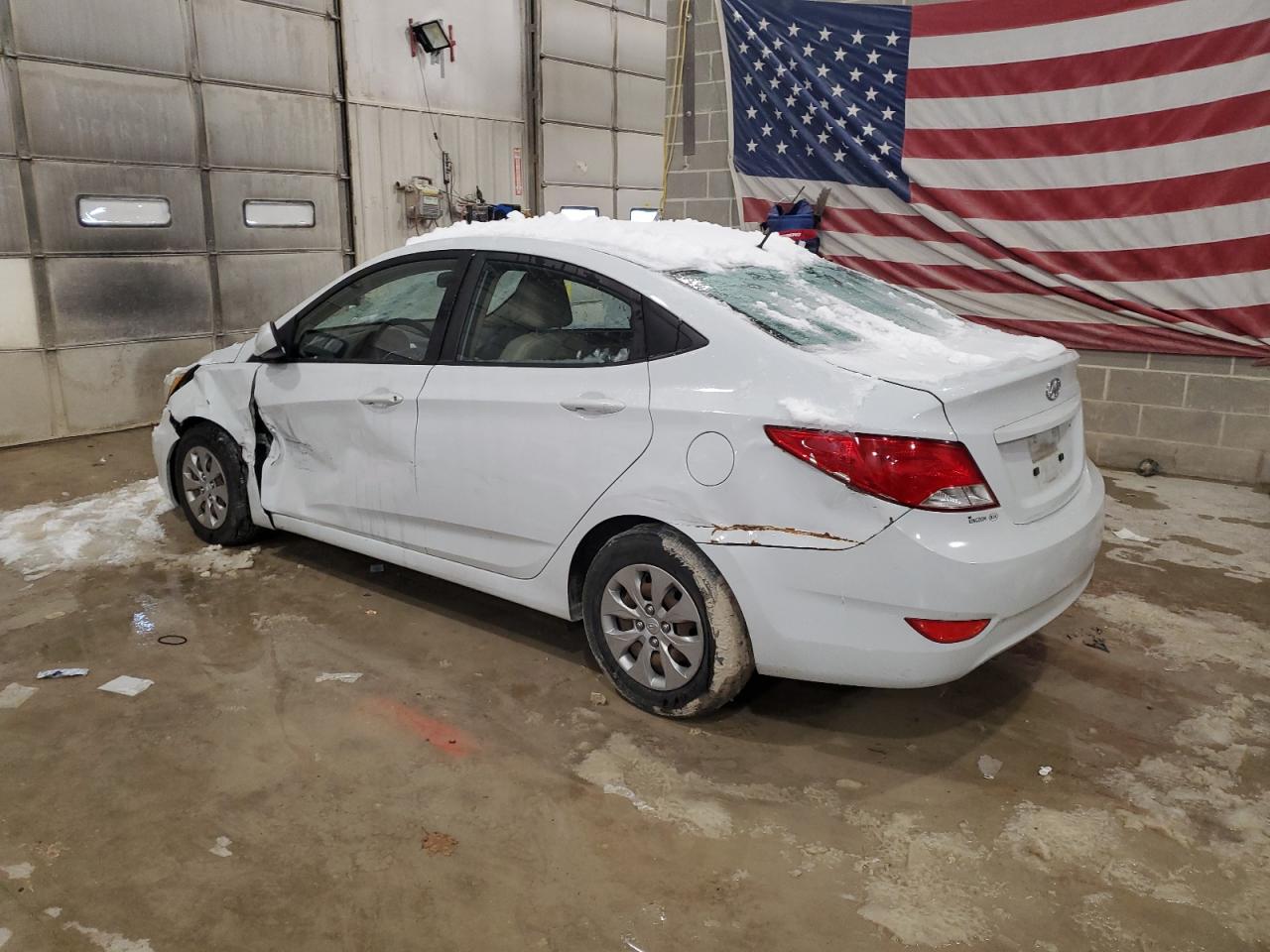 2017 Hyundai Accent VIN KMHCT4AE0HU378471 Copart auction photo, all over damage thumbnail 2