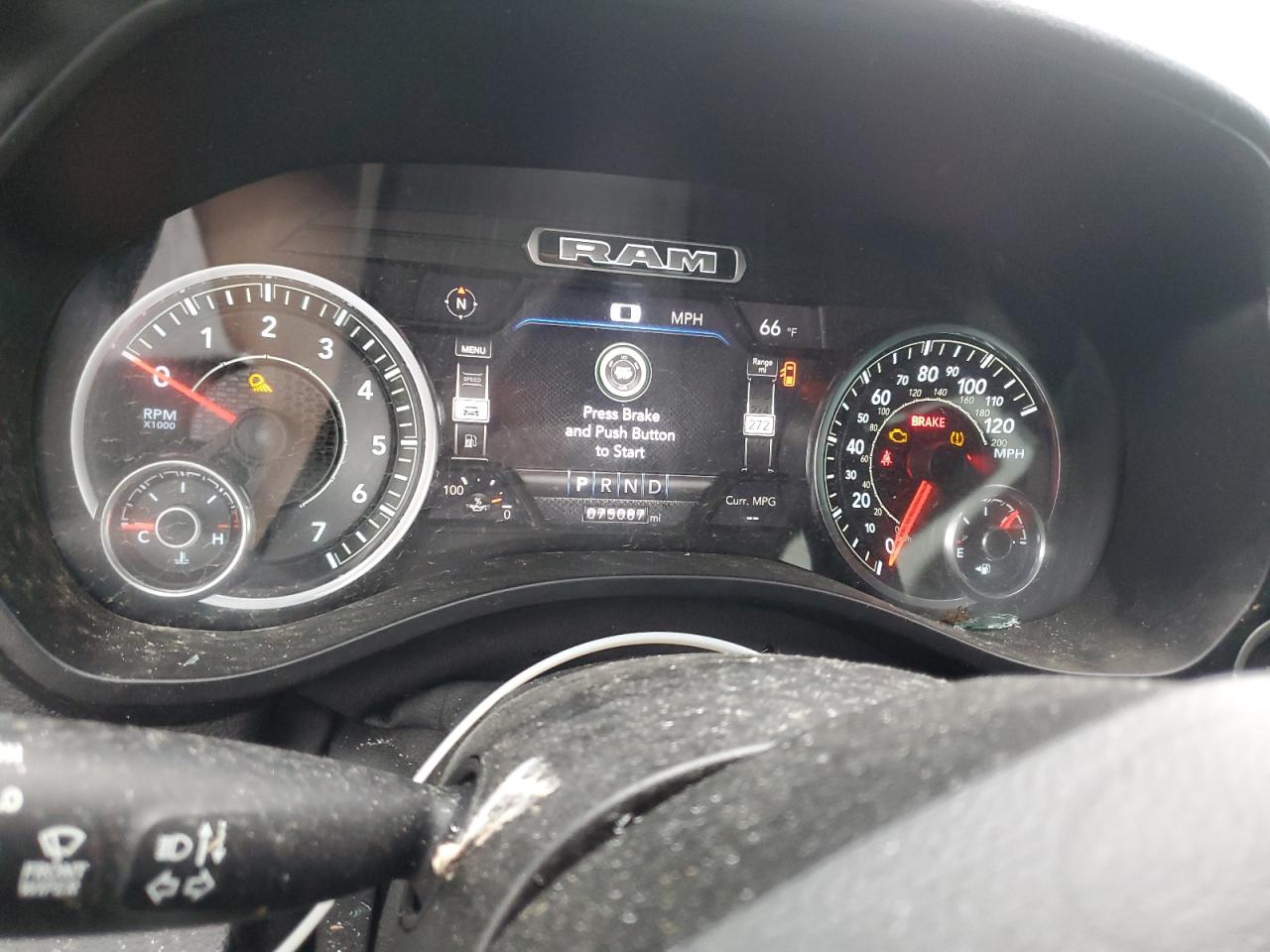 2020 RAM 1500 VIN 1C6SRFJT5LN384656 Copart auction photo, rollover / all over damage thumbnail 9