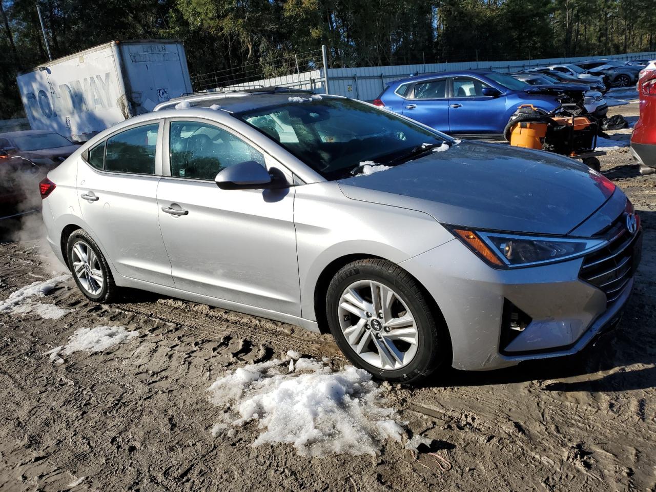 2020 Hyundai Elantra VIN 5NPD84LFXLH552646 Copart auction photo, side damage thumbnail 4