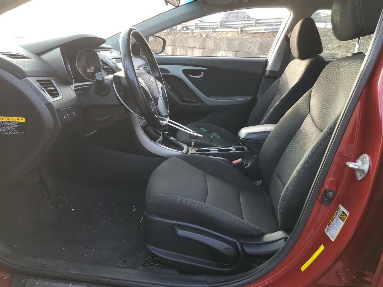 2015 Hyundai Elantra VIN 5NPDH4AE0FH584083 Copart auction photo, rear end / side damage thumbnail 7