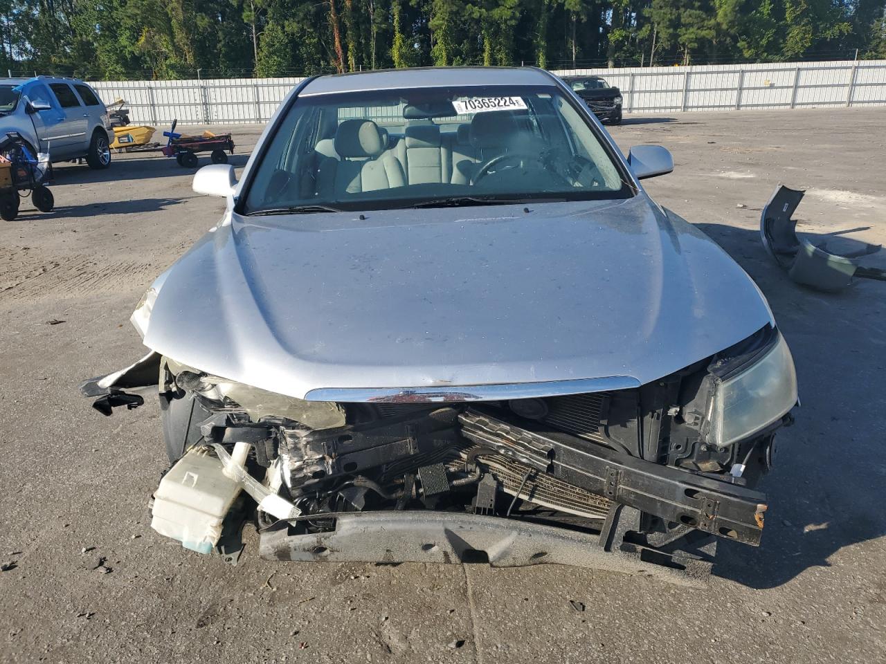 2008 Hyundai Sonata VIN 5NPET46C18H302322 Copart auction photo, front end / side damage thumbnail 5