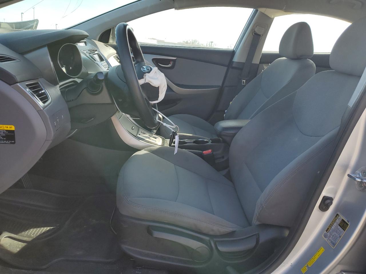 2013 Hyundai Elantra VIN 5NPDH4AE0DH216452 Copart auction photo, front end / rear end damage thumbnail 7