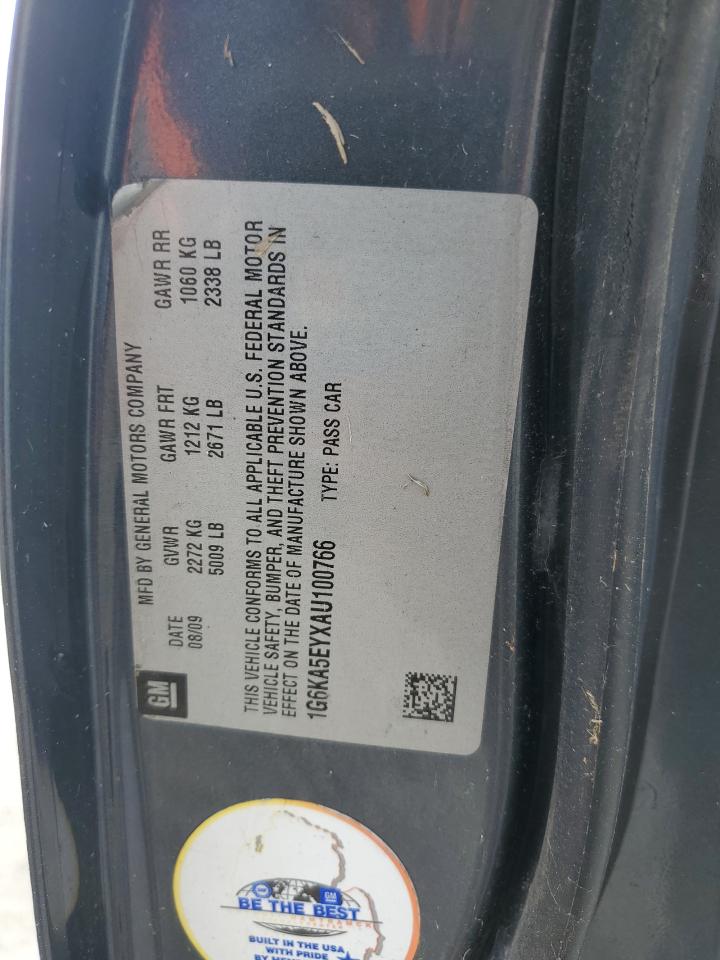 2010 Cadillac DTS VIN 1G6KA5EYXAU100766 Copart auction photo, front end damage thumbnail 12