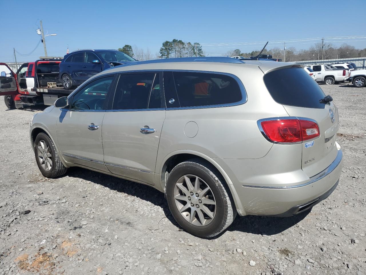 2015 Buick Enclave VIN 5GAKRBKD2FJ379372 Copart auction photo, biohazard/chemical / front end damage thumbnail 2