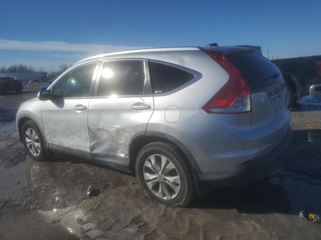 2012 Honda CR-V VIN JHLRM4H7XCC026518 Copart auction photo, all over / side damage thumbnail 2