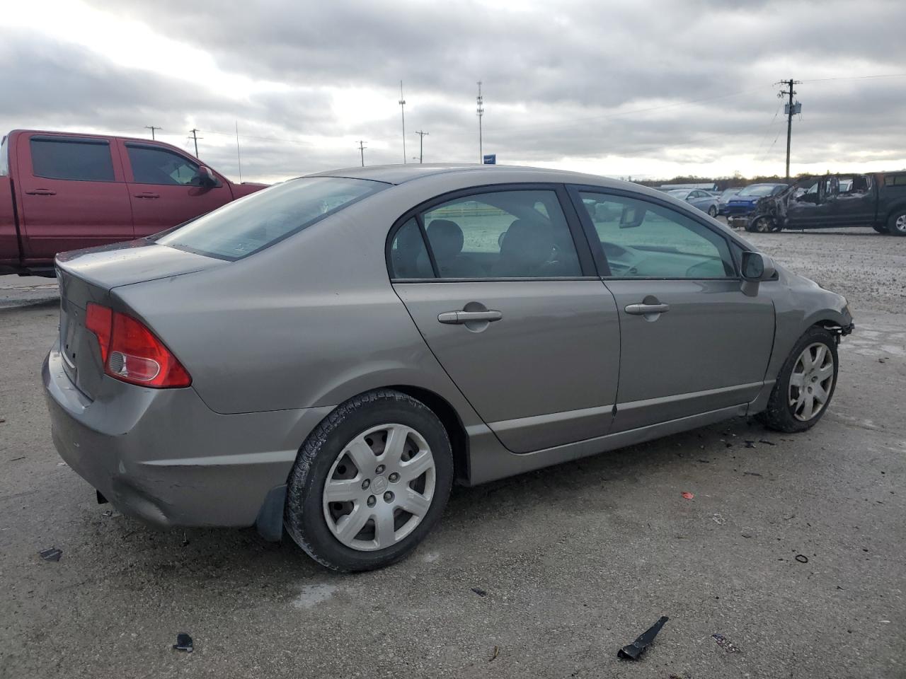 2006 Honda Civic VIN 1HGFA16536L117693 Copart auction photo, front end / rear end damage thumbnail 3