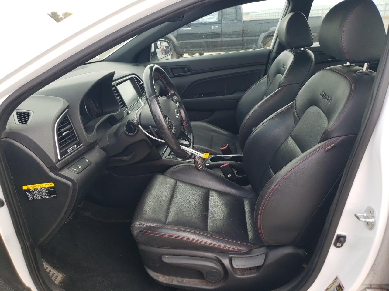 2018 Hyundai Elantra VIN KMHD04LB3JU511634 Copart auction photo, front end / side damage thumbnail 7