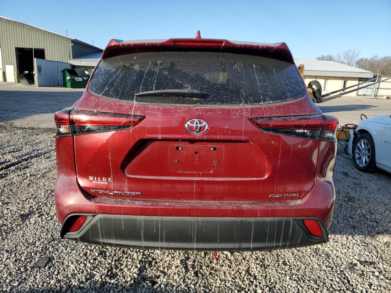 2021 Toyota Highlander VIN 5TDGZRBH6MS070293 Copart auction photo, side damage thumbnail 6