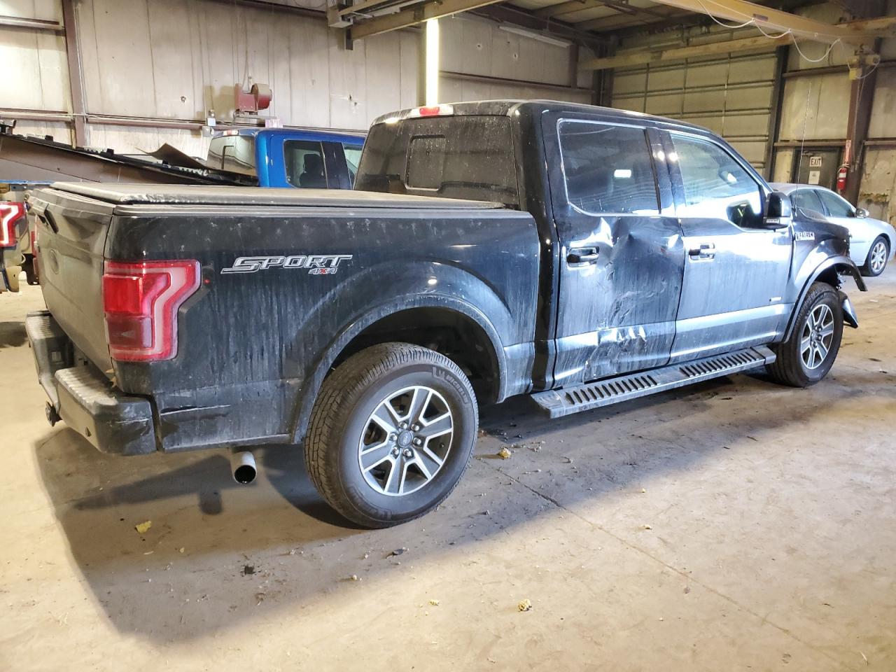 2016 Ford F-150 VIN 1FTEW1EG5GKE81829 Copart auction photo, front end / side damage thumbnail 3