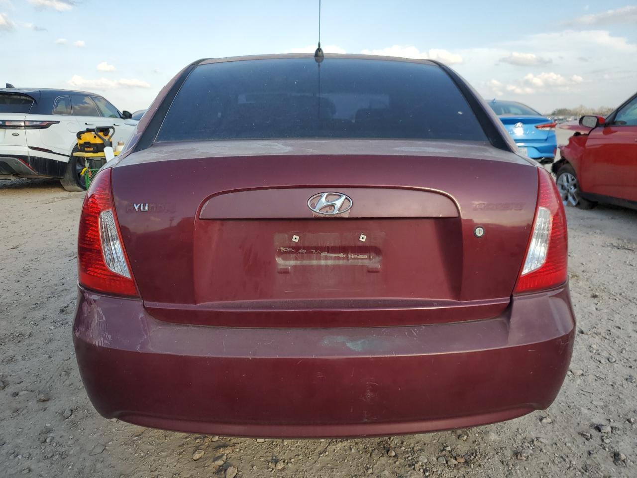 2008 Hyundai Accent VIN KMHCN46C18U214664 Copart auction photo, front end / side damage thumbnail 6