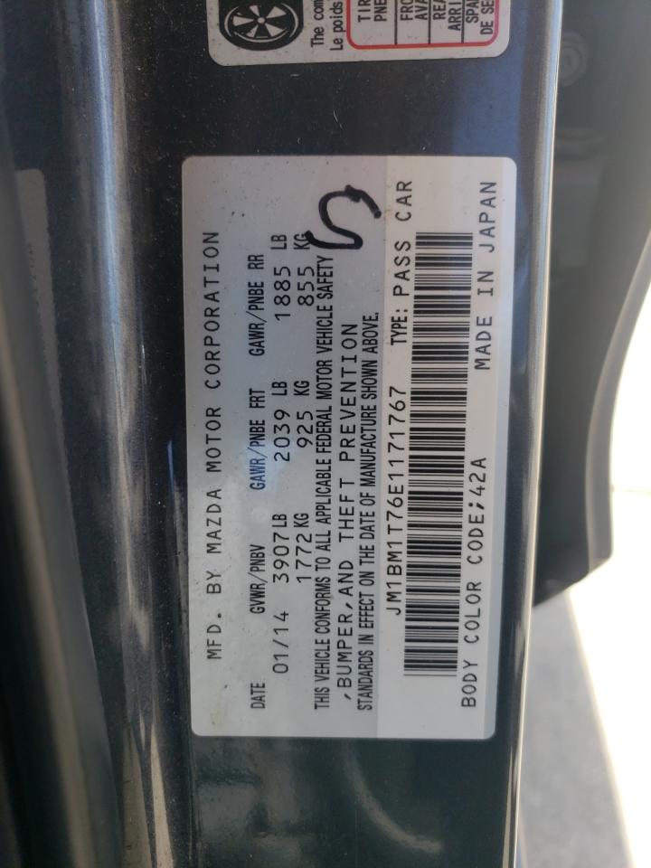 2014 Mazda 3 VIN JM1BM1T76E1171767 Copart auction photo, front end damage thumbnail 14