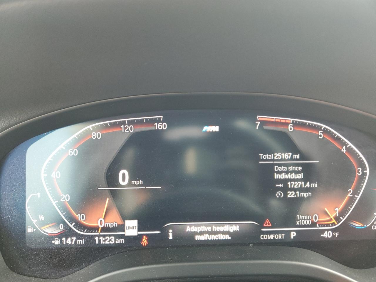 2021 BMW X4 VIN 5UX2V1C08M9H96852 Copart auction photo, all over damage thumbnail 9