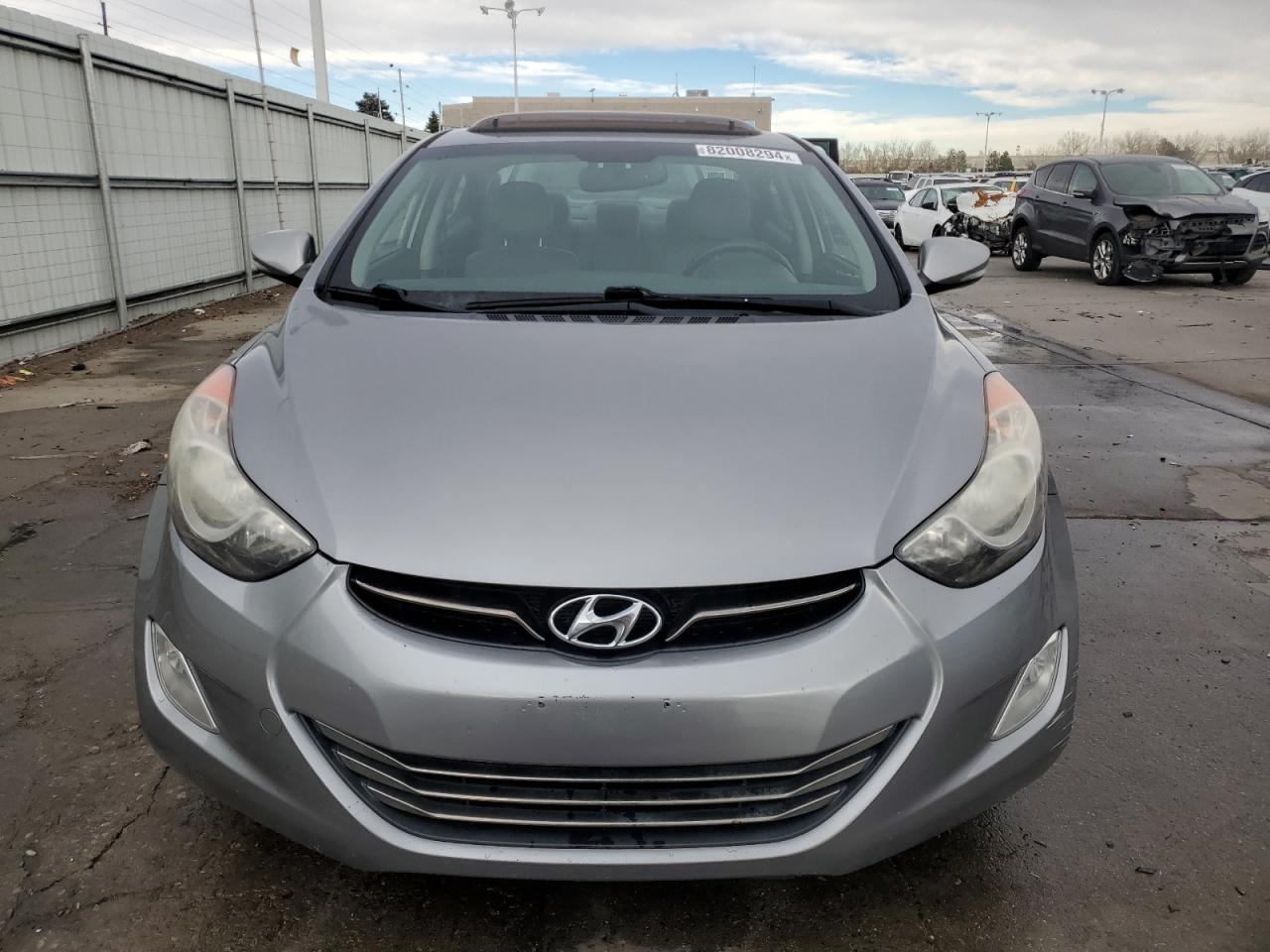 2013 Hyundai Elantra VIN KMHDH4AE2DU570989 Copart auction photo, front end / side damage thumbnail 5