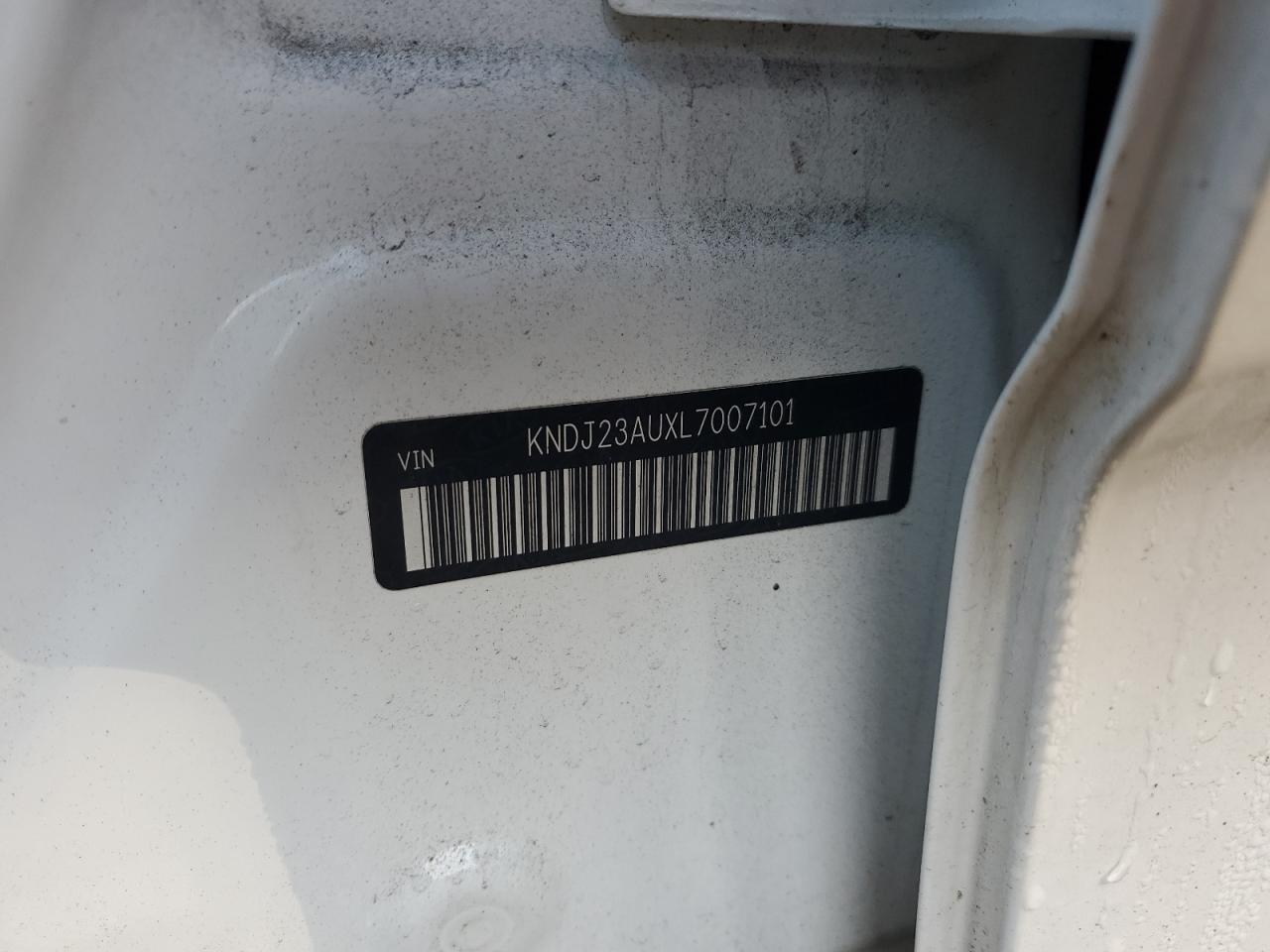2020 KIA Soul VIN KNDJ23AUXL7007101 Copart auction photo, front end / side damage thumbnail 14
