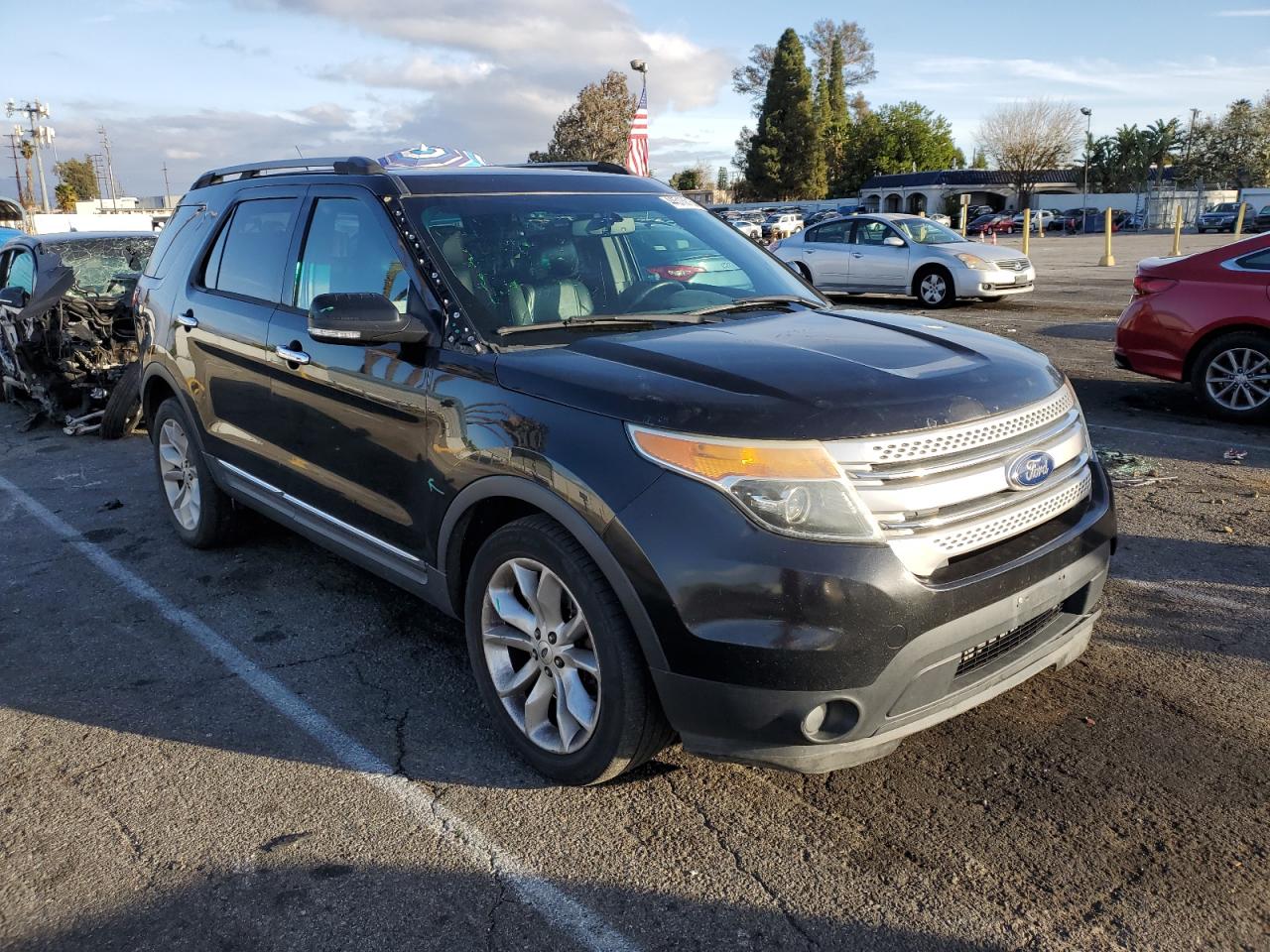 2013 Ford Explorer VIN 1FM5K8D88DGC76238 Copart auction photo, front end / minor dent/scratches damage thumbnail 4