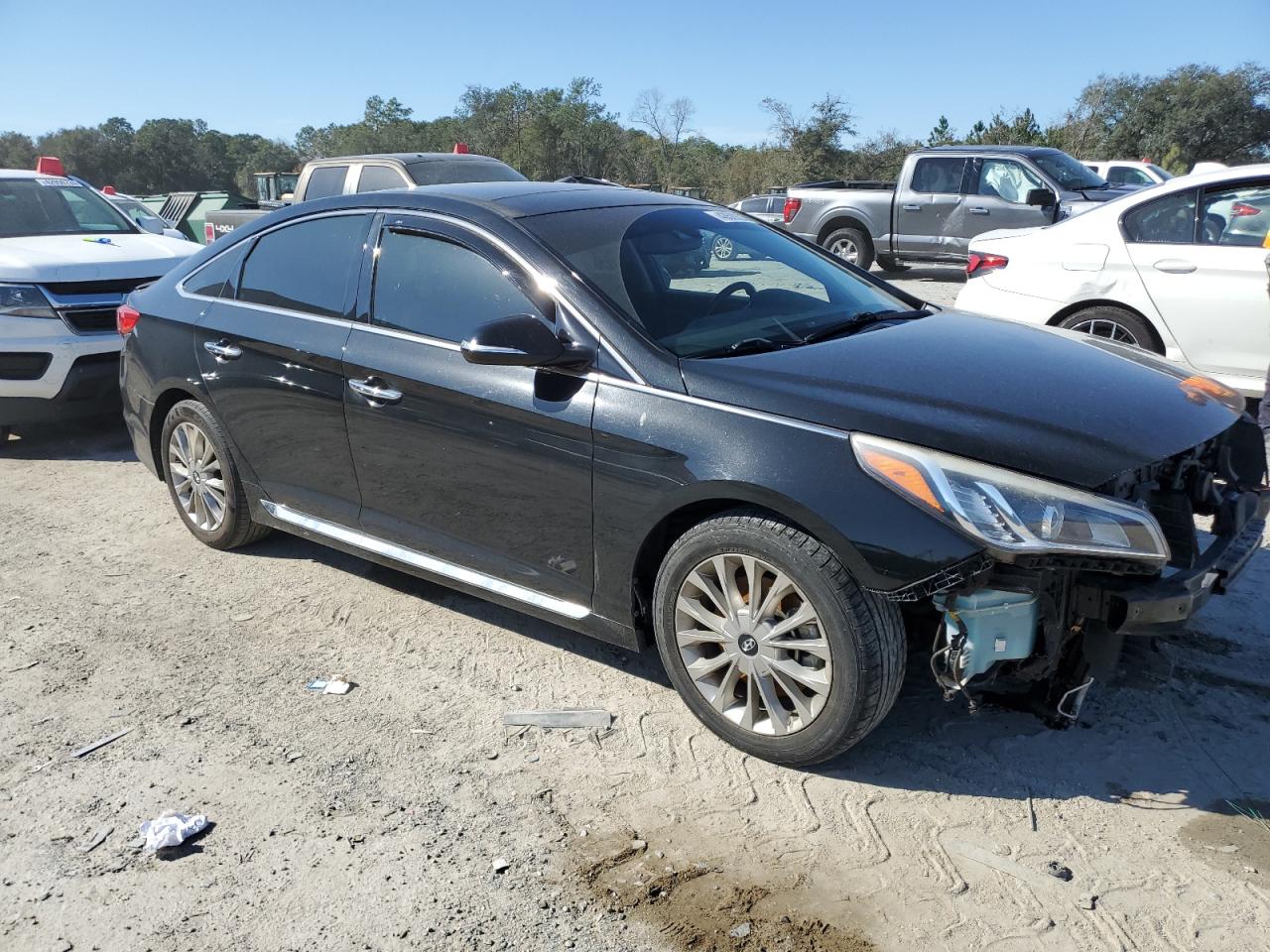 2015 Hyundai Sonata VIN 5NPE34AF6FH014908 Copart auction photo, front end damage thumbnail 4