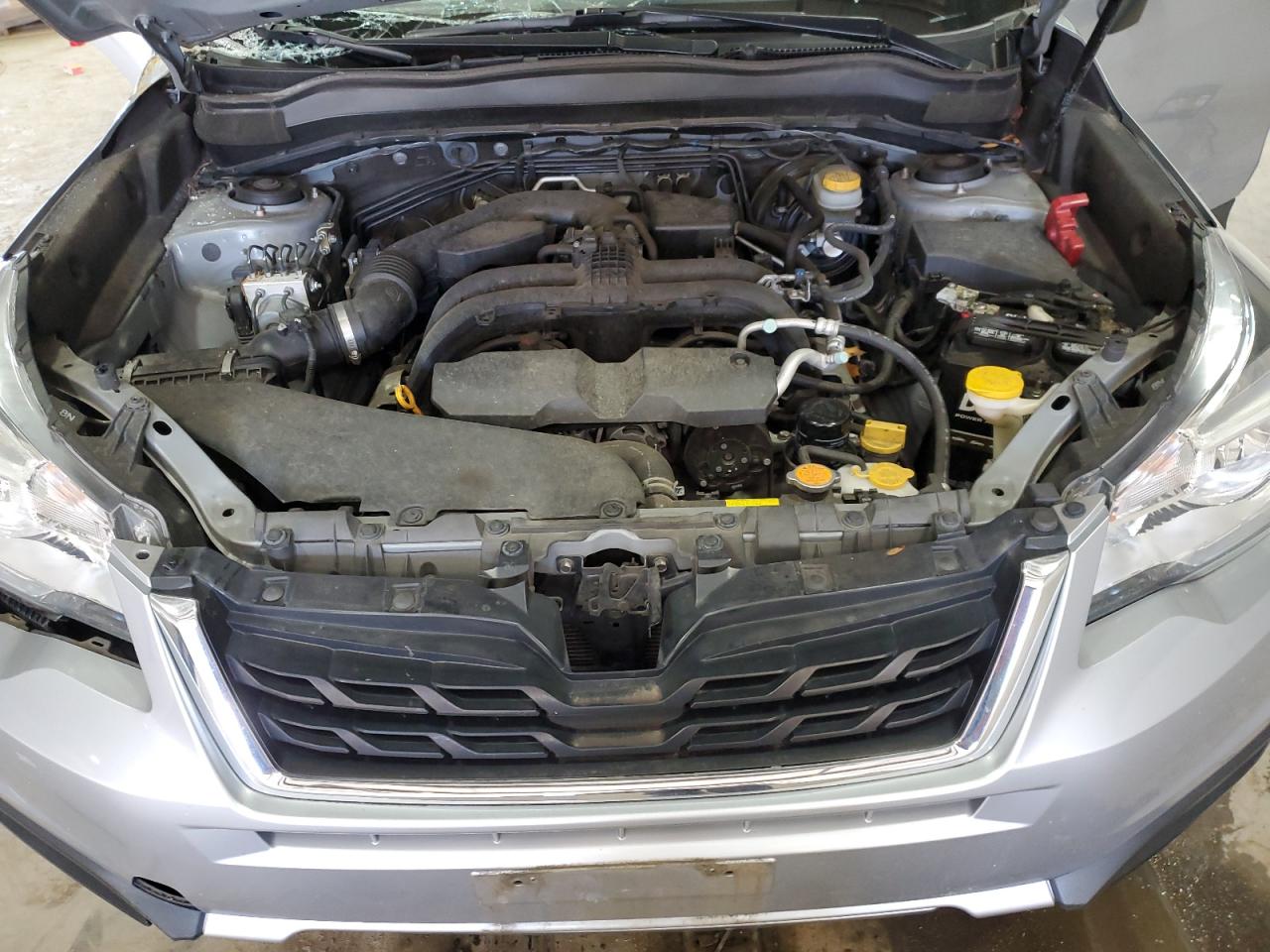 2018 Subaru Forester VIN JF2SJAAC0JH615172 Copart auction photo, top/roof damage thumbnail 12