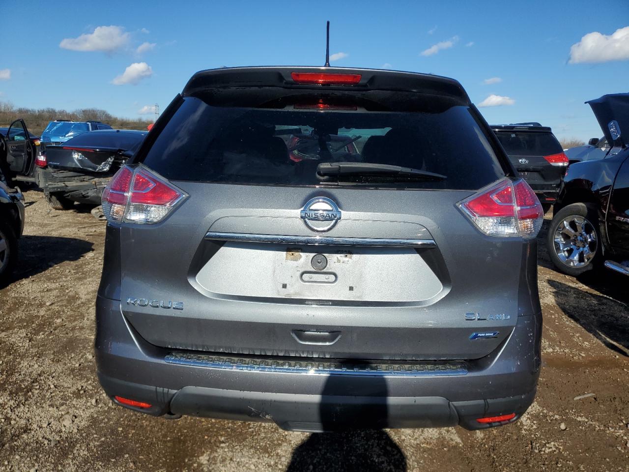 2014 Nissan Rogue VIN 5N1AT2MV3EC808521 Copart auction photo, front end damage thumbnail 6