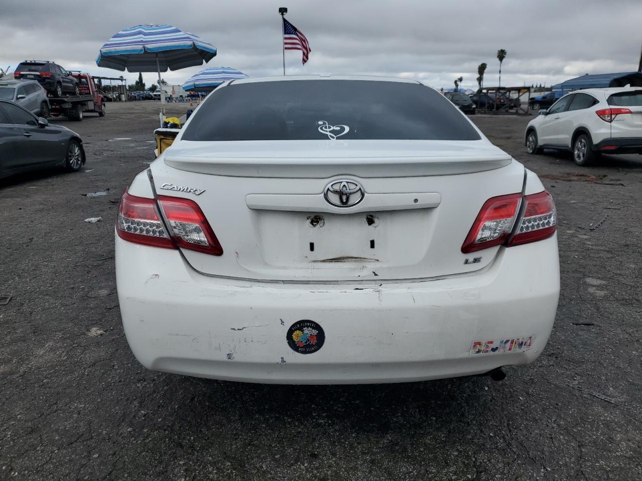 2011 Toyota Camry VIN 4T1BF3EK0BU734423 Copart auction photo, rear end / minor dent/scratches damage thumbnail 6