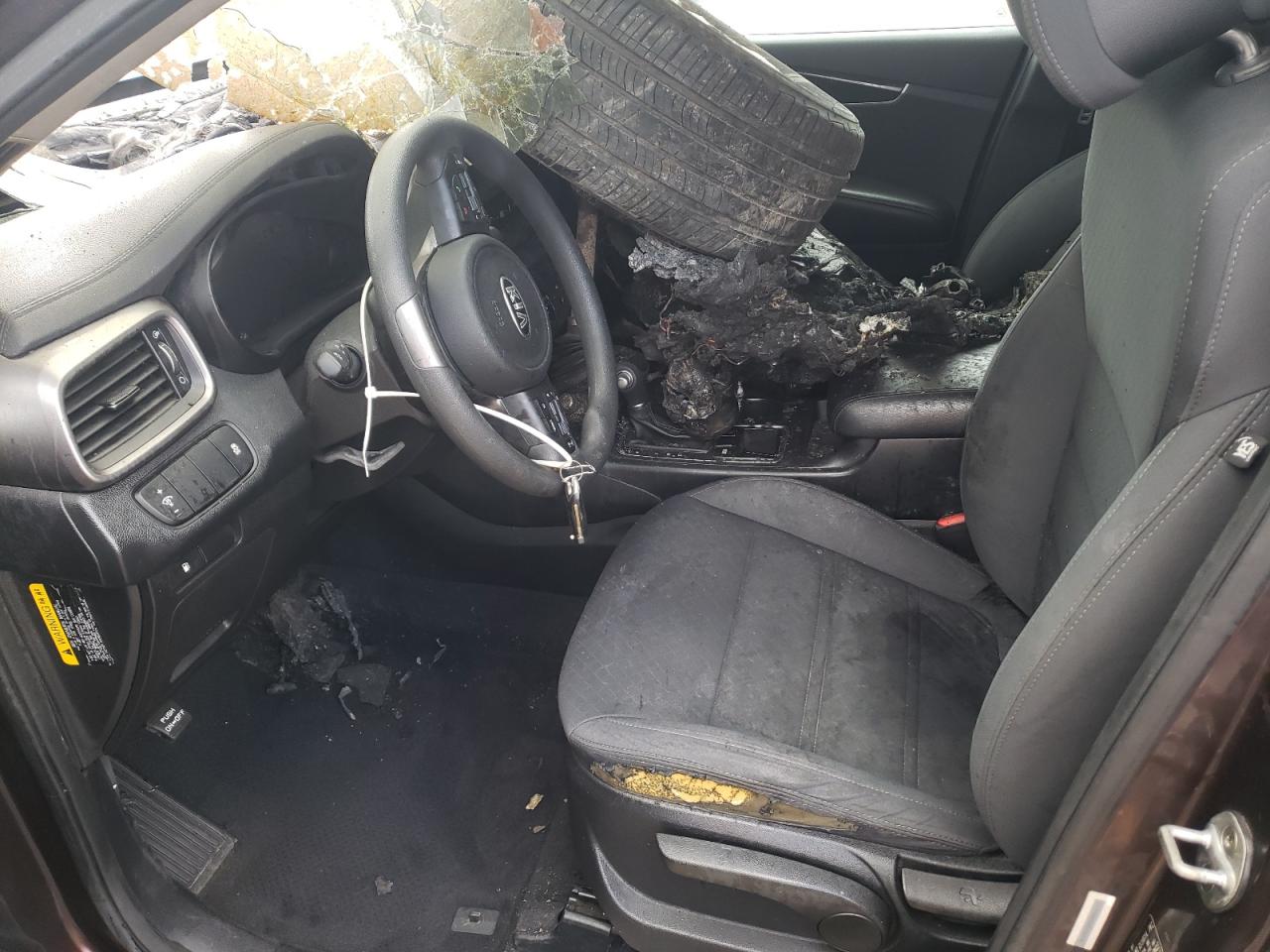 2016 KIA Sorento VIN 5XYPG4A32GG004498 Copart auction photo, burn - interior / burn - engine damage thumbnail 7