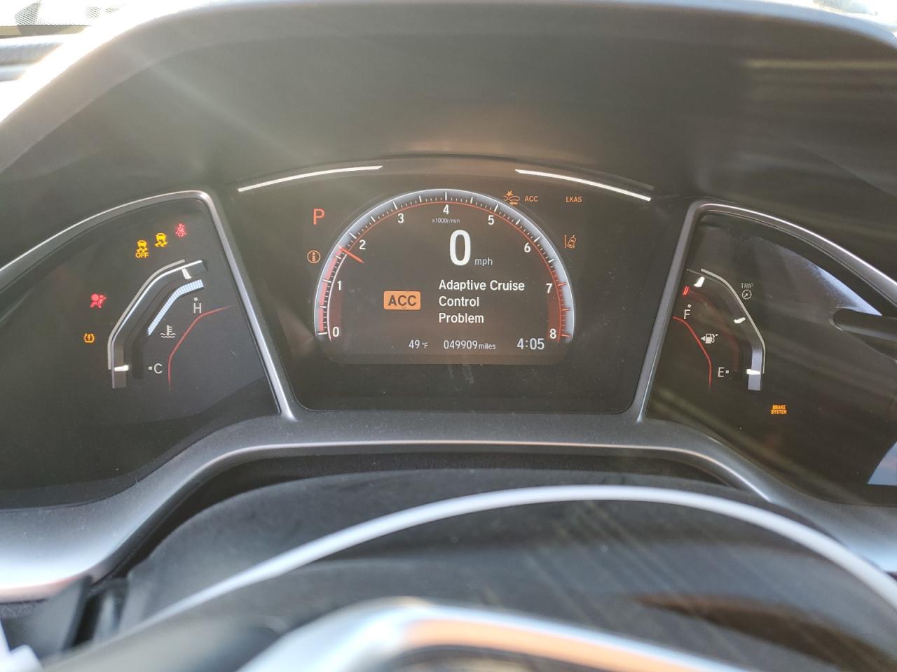 2020 Honda Civic VIN 2HGFC2F89LH601712 Copart auction photo, rear end / front end damage thumbnail 9