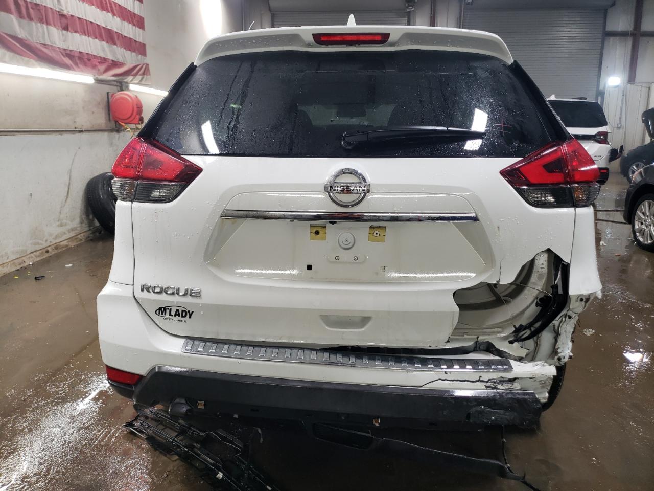 2017 Nissan Rogue VIN KNMAT2MV4HP598707 Copart auction photo, front end / rear end damage thumbnail 6