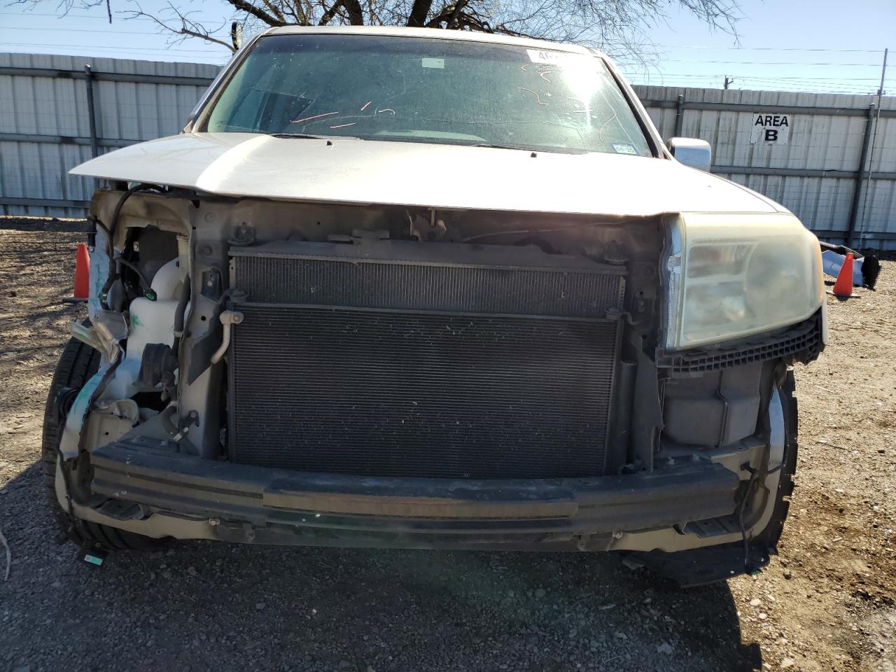 2013 Honda Pilot VIN 5FNYF3H74DB018321 Copart auction photo, front end / side damage thumbnail 5