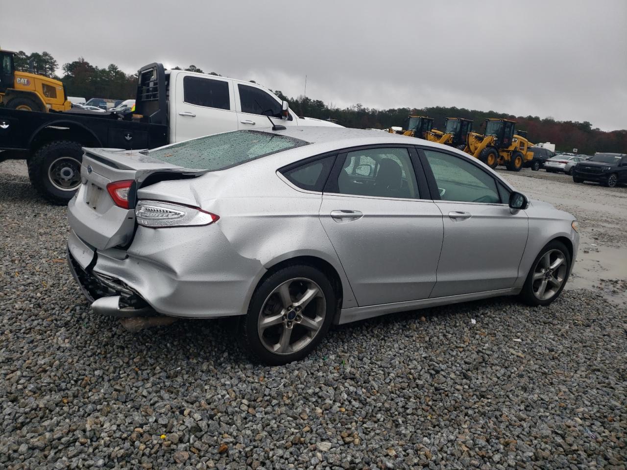 2014 Ford Fusion VIN 1FA6P0H71E5364435 Copart auction photo, rear end / undercarriage damage thumbnail 3