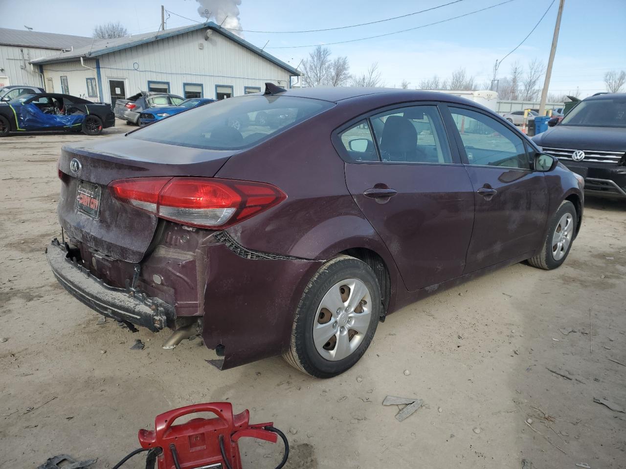 2017 KIA Forte VIN 3KPFL4A71HE043916 Copart auction photo, all over damage thumbnail 3
