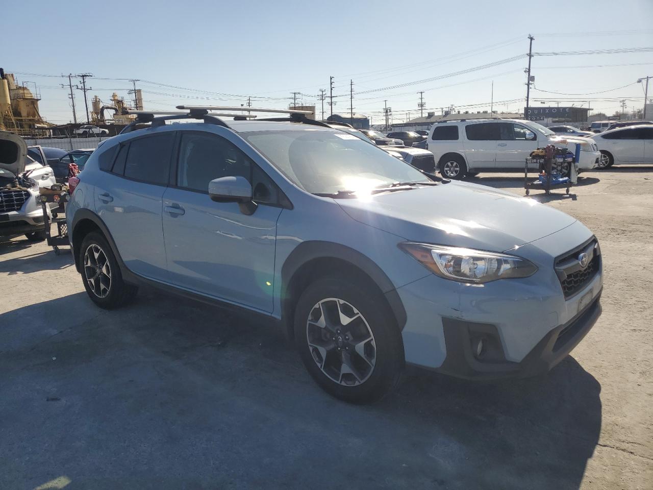 2019 Subaru XV VIN JF2GTACC9KH245094 Copart auction photo, burn damage thumbnail 4