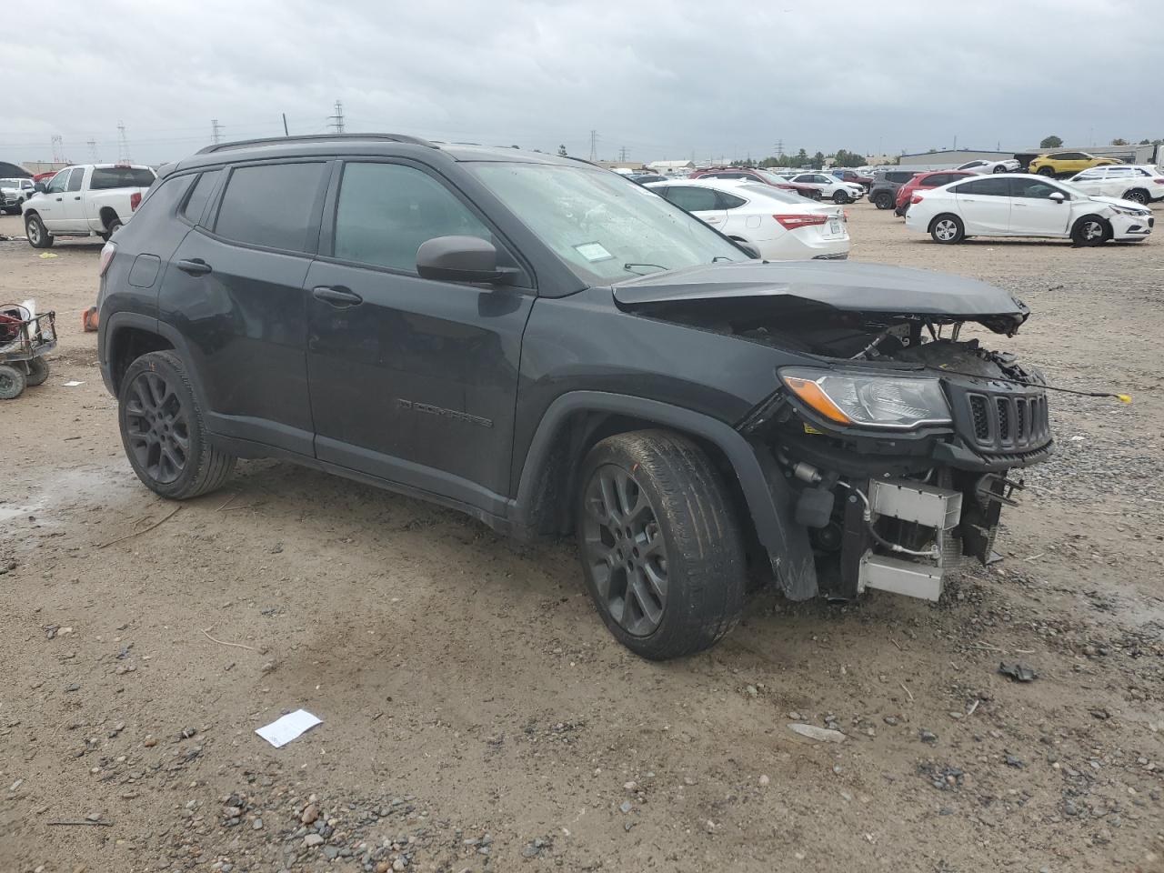 2021 Jeep Compass VIN 3C4NJCEB8MT542468 Copart auction photo, front end damage thumbnail 4