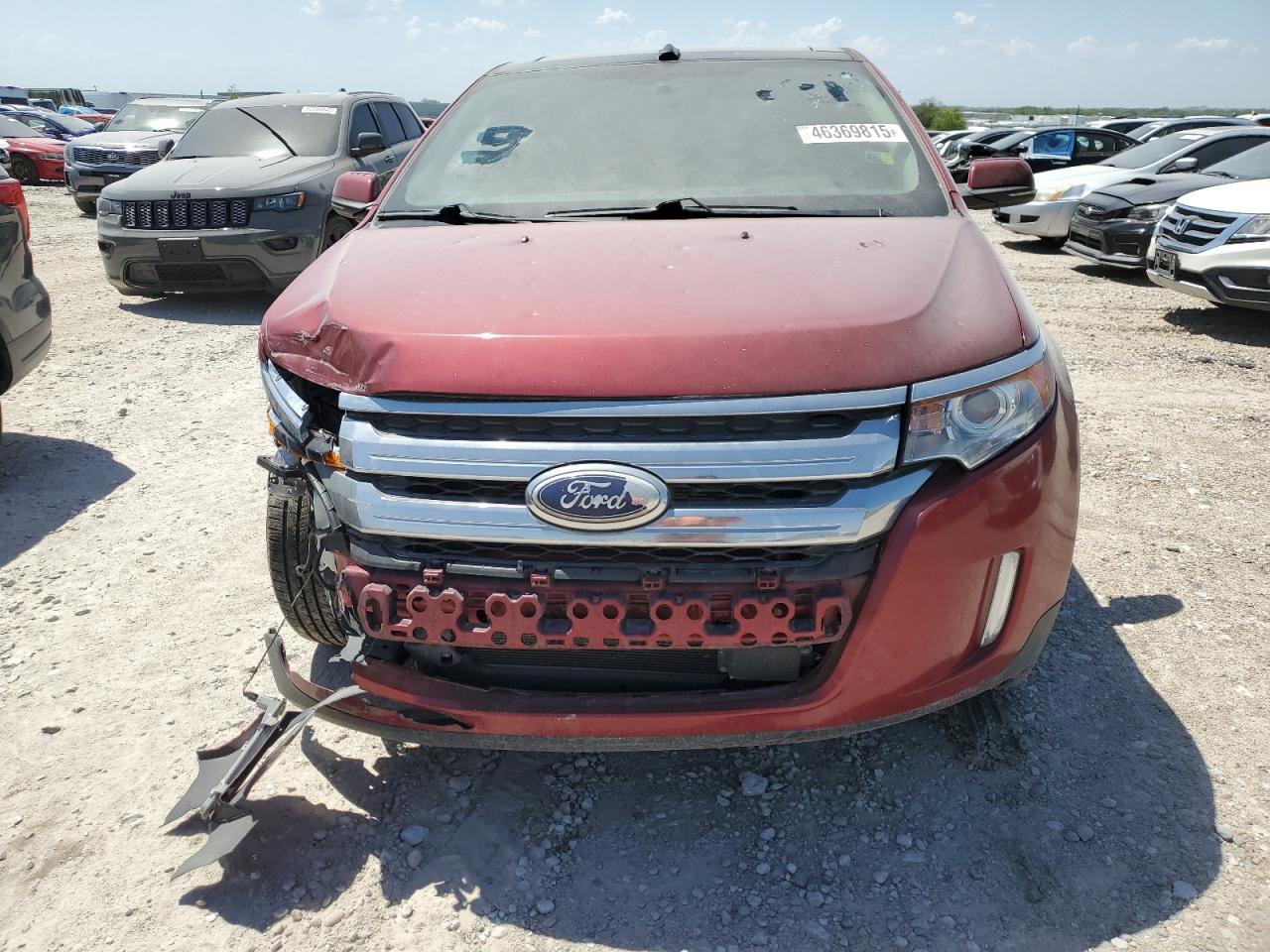 2013 Ford Edge VIN 2FMDK4KC9DBA73507 Copart auction photo, front end / hail damage thumbnail 5