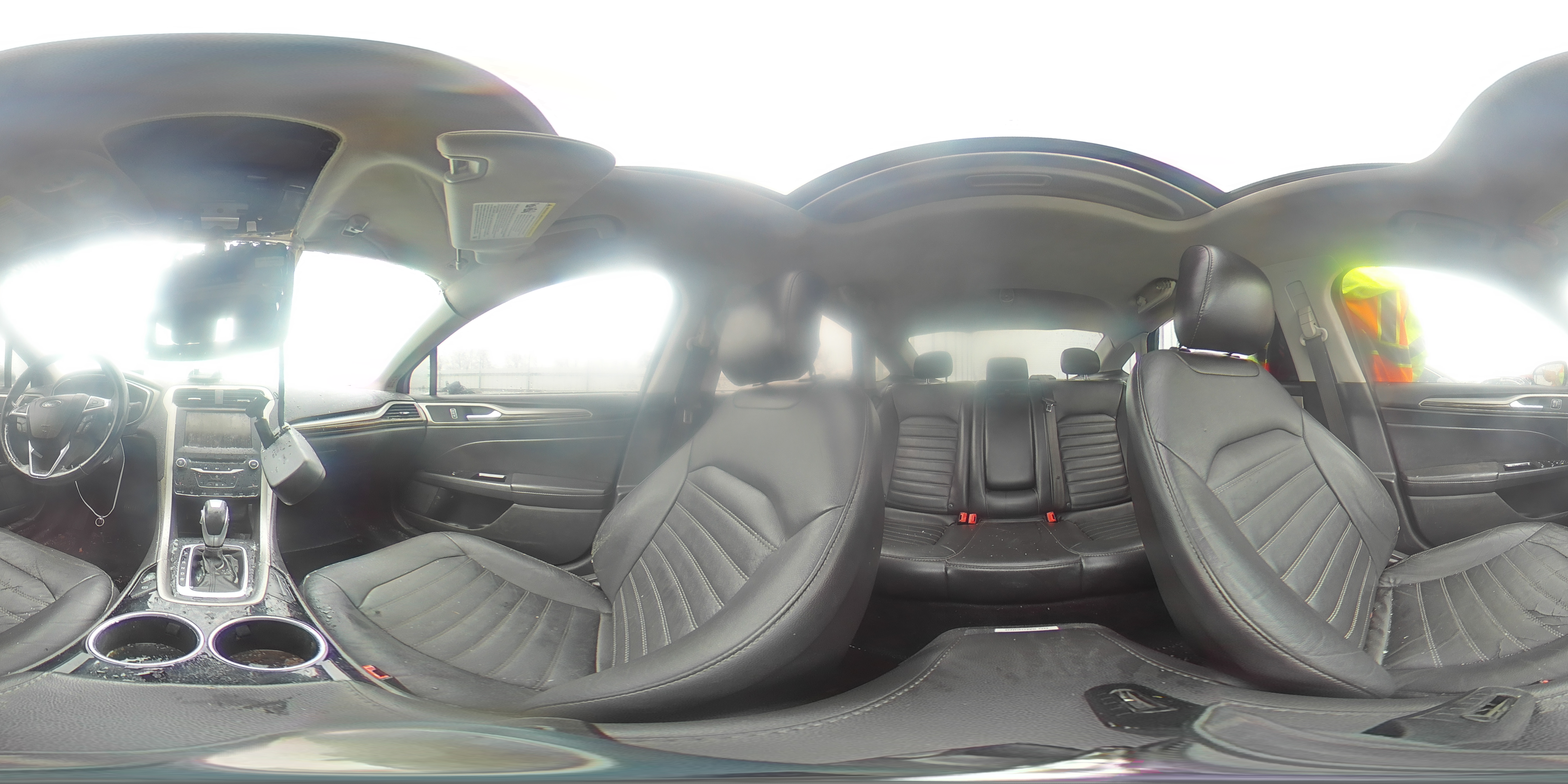 2014 Ford Fusion VIN 3FA6P0HDXER102853 Copart auction photo, top/roof damage thumbnail 12