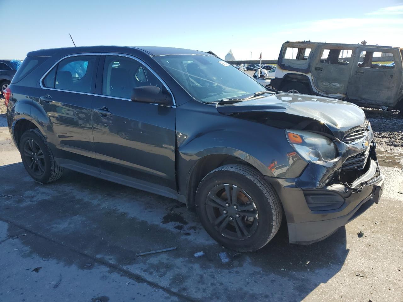 2017 Chevrolet Equinox VIN 2GNALBEK4H1611741 Copart auction photo, front end damage thumbnail 4