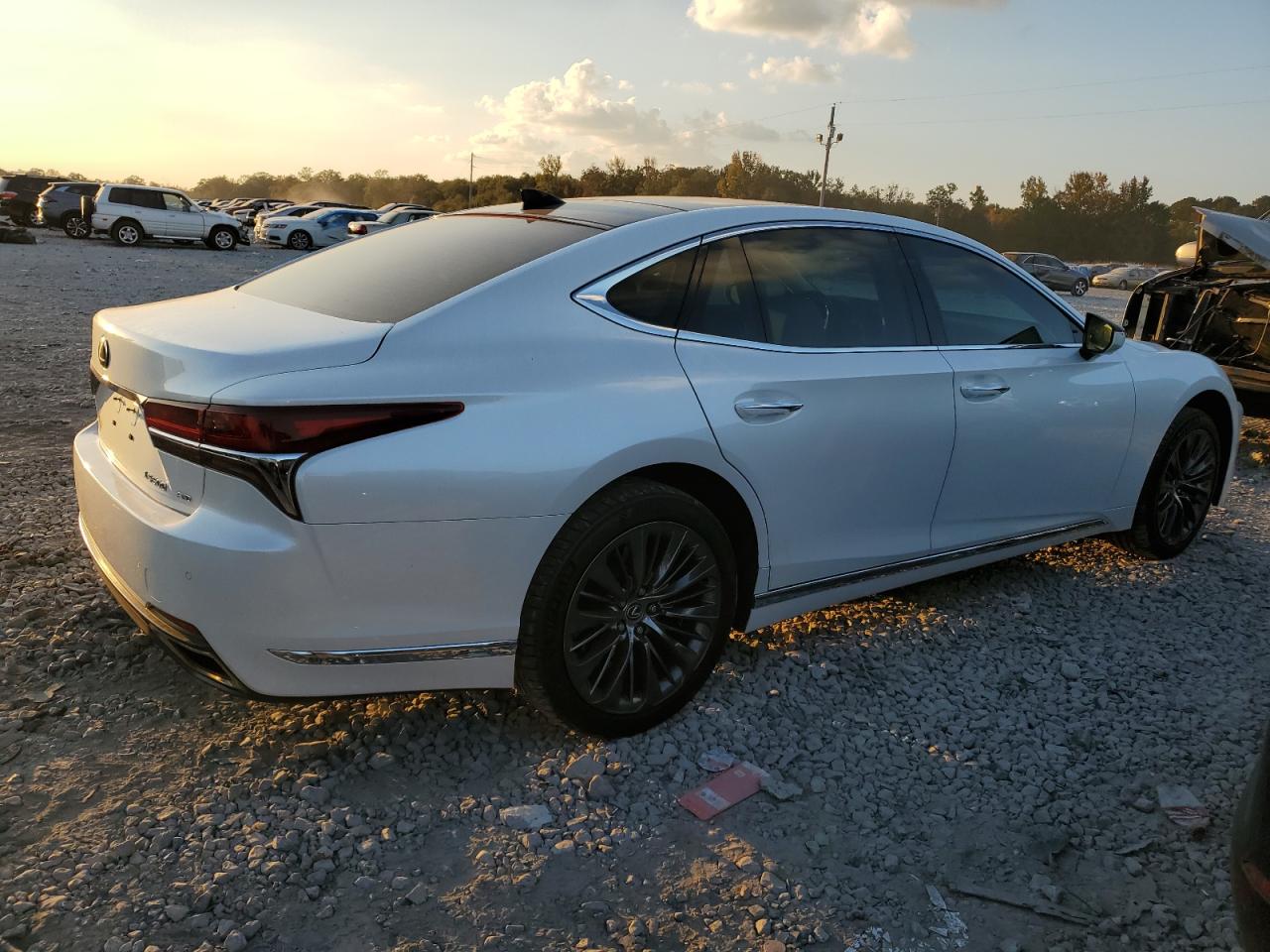2018 Lexus LS VIN JTHC5LFF9J5000318 Copart auction photo, side damage thumbnail 3